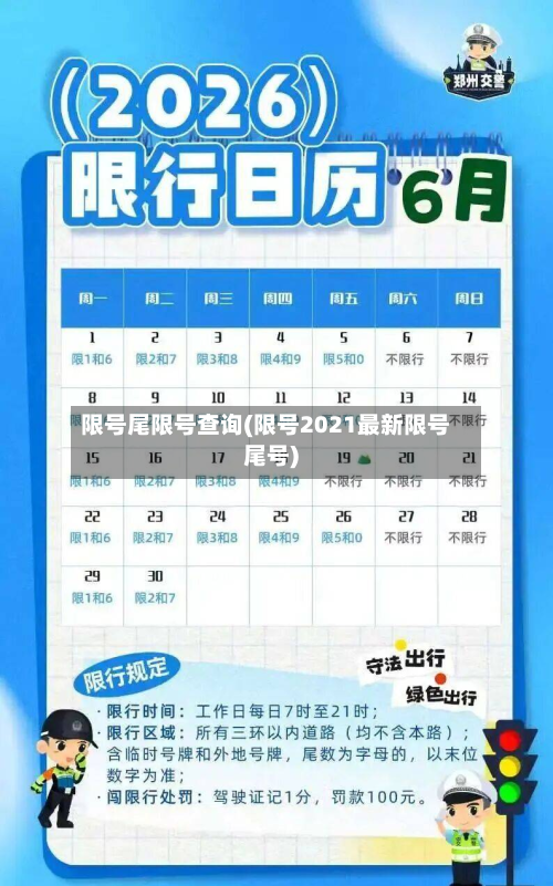 限号尾限号查询(限号2021最新限号尾号)