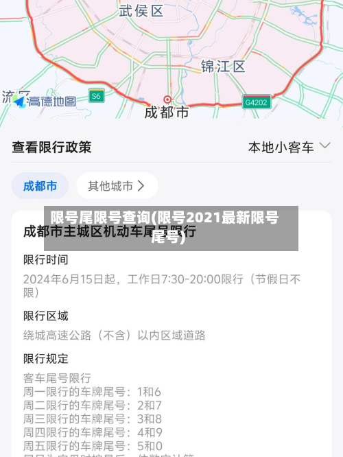 限号尾限号查询(限号2021最新限号尾号)-第2张图片