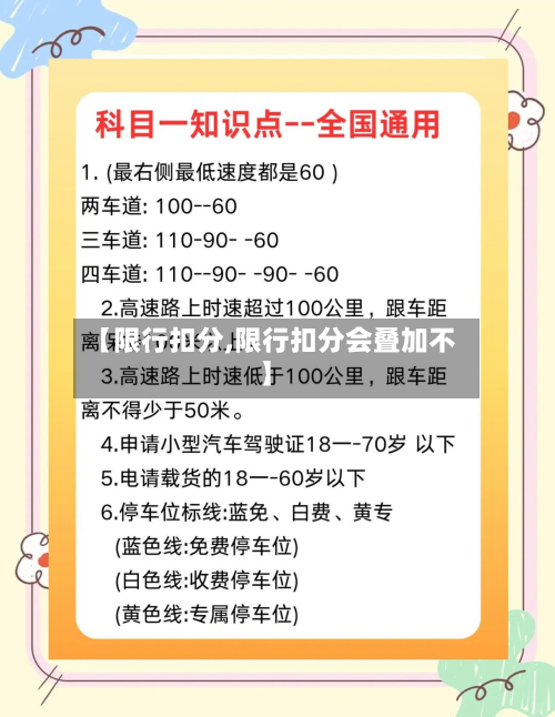 【限行扣分,限行扣分会叠加不】-第2张图片