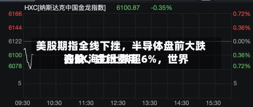 美股期指全线下挫，半导体盘前大跌	，SK海力士跌超6%，世界油价、金银费用齐跌-第3张图片