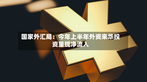 国家外汇局:今年上半年外资来华投资呈现净流入-第2张图片