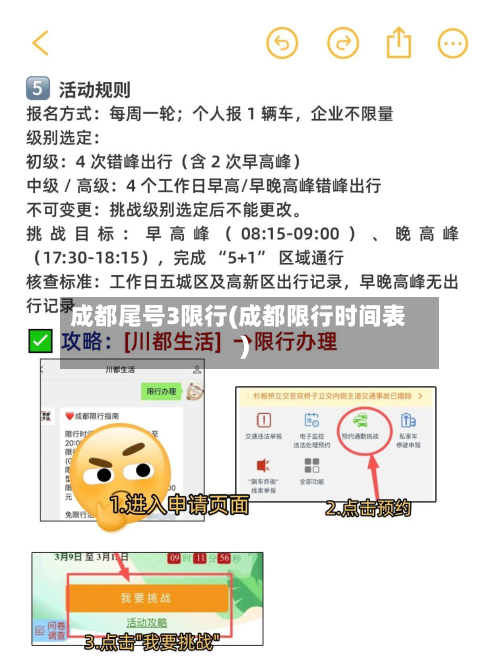 成都尾号3限行(成都限行时间表)-第2张图片