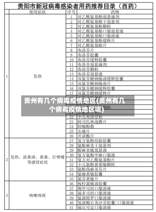 贵州有几个病毒疫情地区(贵州有几个病毒疫情地区呢)-第3张图片