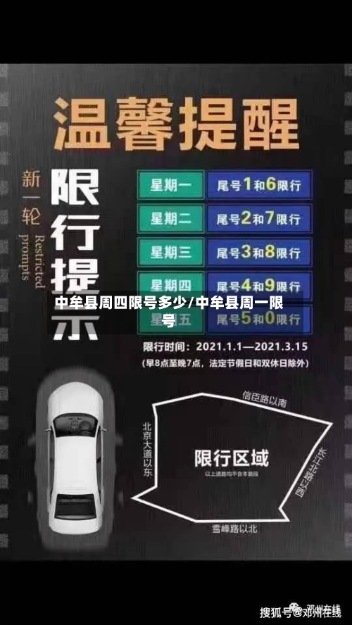 中牟县周四限号多少/中牟县周一限号-第1张图片