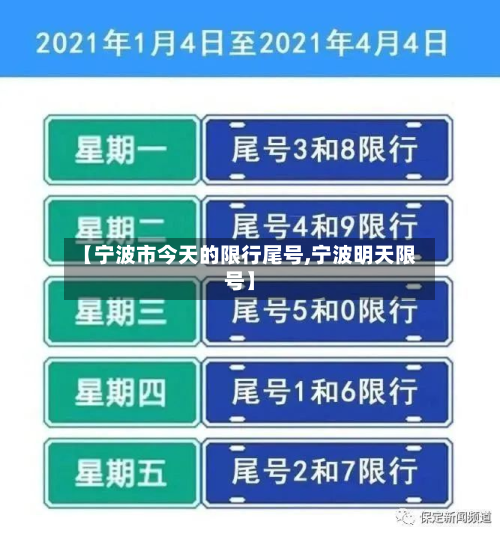 【宁波市今天的限行尾号,宁波明天限号】-第2张图片