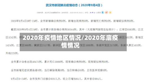 2020年疫情地区情况/2020年底疫情情况