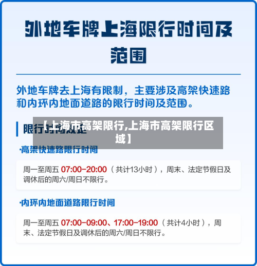 【上海市高架限行,上海市高架限行区域】
