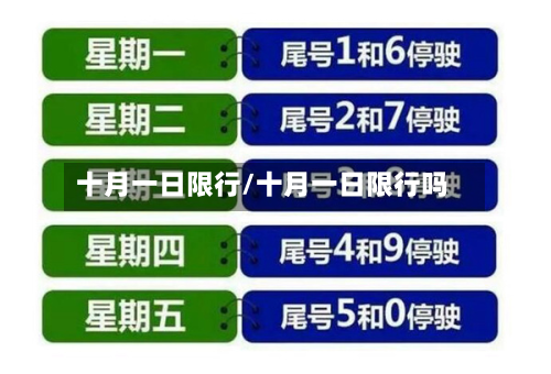 十月一日限行/十月一日限行吗-第1张图片