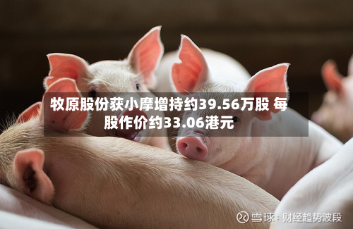 牧原股份获小摩增持约39.56万股 每股作价约33.06港元-第2张图片