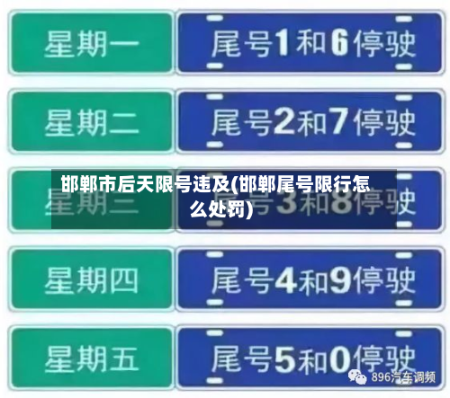 邯郸市后天限号违及(邯郸尾号限行怎么处罚)-第3张图片