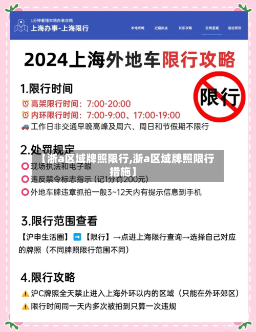 【浙a区域牌照限行,浙a区域牌照限行措施】-第1张图片