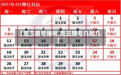 【周三限号限号,周三限号几和几】