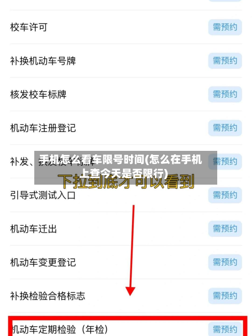 手机怎么看车限号时间(怎么在手机上查今天是否限行)-第2张图片