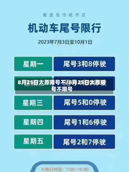 8月25日太原限号不/8月25日太原限号不限号