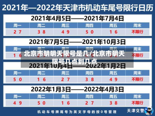 北京市明明天限号是几/北京市明天限号几点到几点