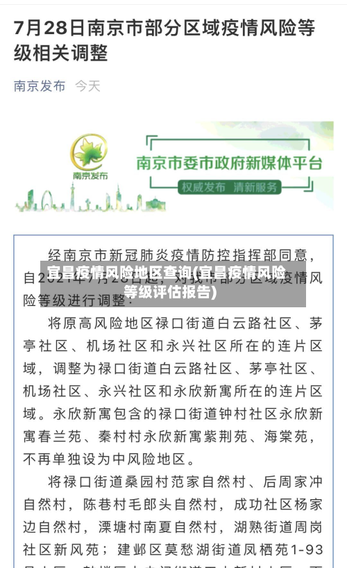 宜昌疫情风险地区查询(宜昌疫情风险等级评估报告)-第1张图片
