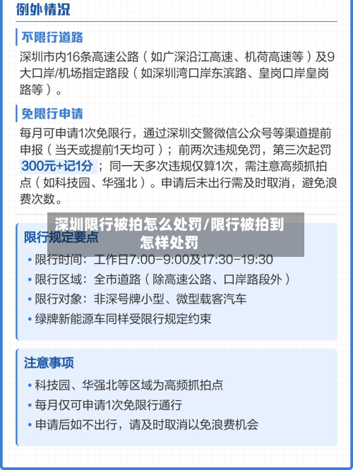 深圳限行被拍怎么处罚/限行被拍到怎样处罚-第2张图片