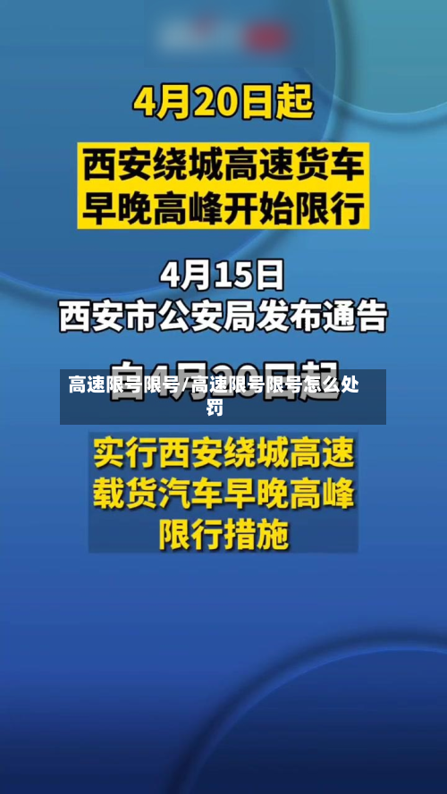 高速限号限号/高速限号限号怎么处罚-第2张图片