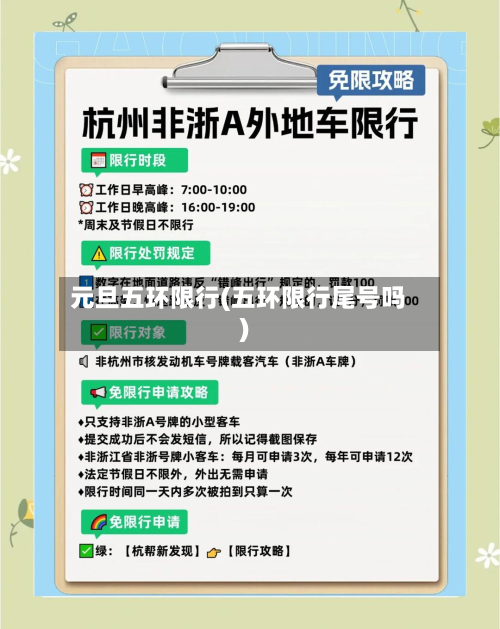 元旦五环限行(五环限行尾号吗)-第1张图片