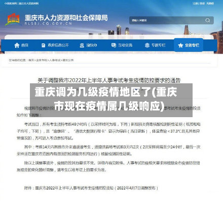 重庆调为几级疫情地区了(重庆市现在疫情属几级响应)-第2张图片
