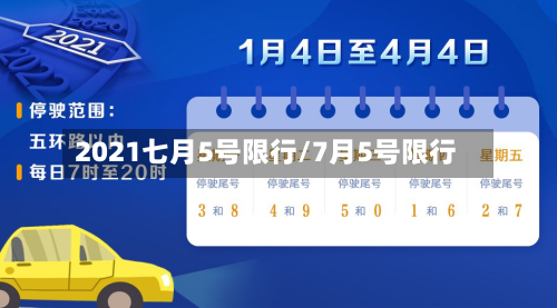 2021七月5号限行/7月5号限行-第3张图片