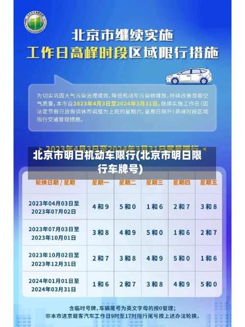 北京市明日机动车限行(北京市明日限行车牌号)-第3张图片