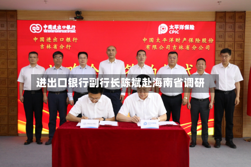 进出口银行副行长陈斌赴海南省调研-第2张图片
