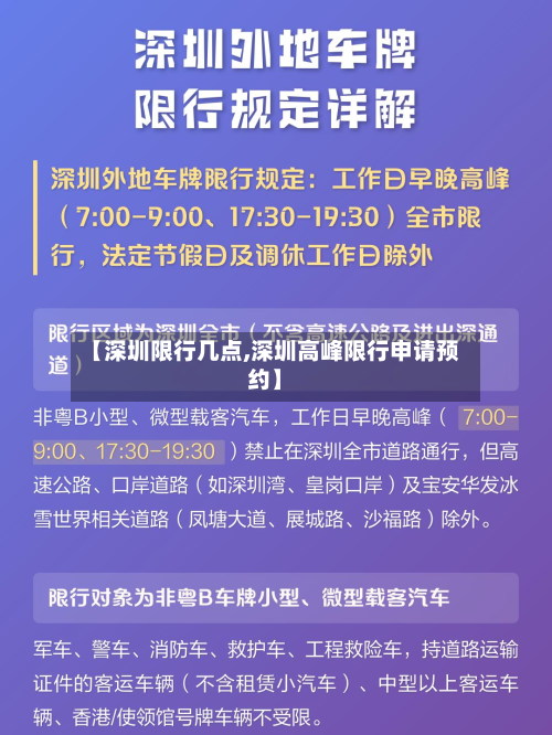 【深圳限行几点,深圳高峰限行申请预约】-第1张图片