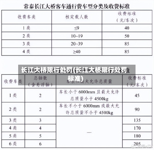 长江大桥限行处罚(长江大桥限行处罚标准)-第1张图片