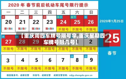 【重庆周四车牌号限号拿,重庆星期四车牌号限几号】-第2张图片