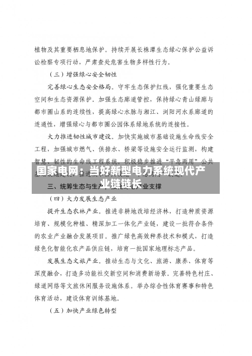 国家电网：当好新型电力系统现代产业链链长-第2张图片