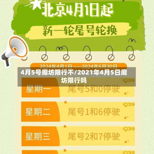 4月5号廊坊限行不/2021年4月5日廊坊限行吗-第1张图片