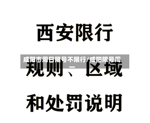 咸阳市周日限号不限行/咸阳限号周一-第3张图片