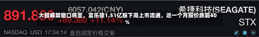 大额解禁窗口将至，富乐德1.51亿股下周上市流通，近一个月股价跌超40%-第2张图片