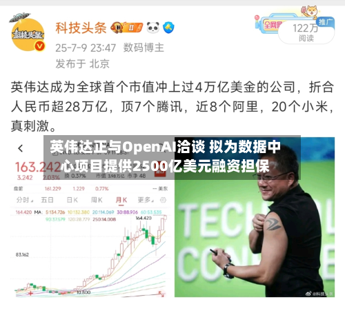 英伟达正与OpenAI洽谈 拟为数据中心项目提供2500亿美元融资担保-第3张图片
