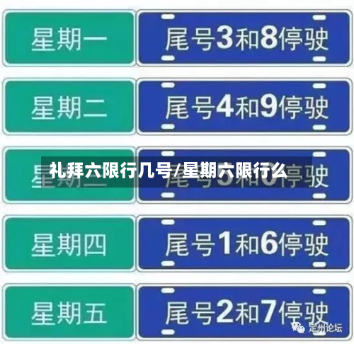 礼拜六限行几号/星期六限行么-第1张图片