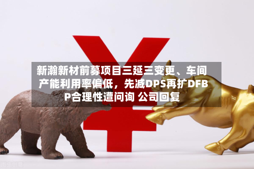 新瀚新材前募项目三延三变更、车间产能利用率偏低，先减DPS再扩DFBP合理性遭问询 公司回复-第3张图片