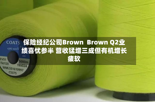 保险经纪公司Brown Brown Q2业绩喜忧参半 营收猛增三成但有机增长疲软-第1张图片