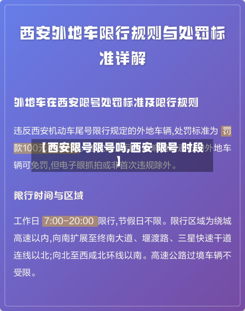 【西安限号限号吗,西安 限号 时段】-第2张图片