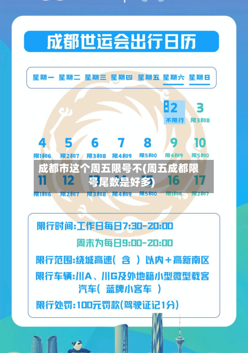 成都市这个周五限号不(周五成都限号尾数是好多)-第2张图片