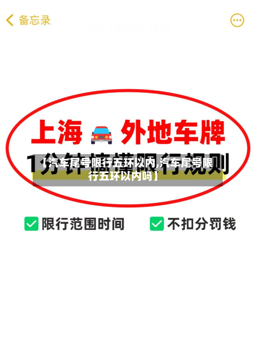 【汽车尾号限行五环以内,汽车尾号限行五环以内吗】