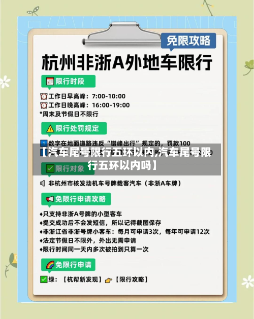 【汽车尾号限行五环以内,汽车尾号限行五环以内吗】-第2张图片