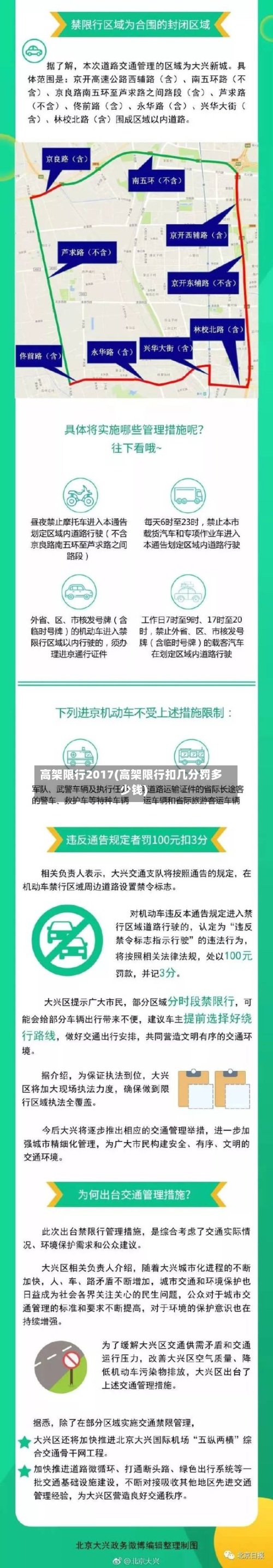 高架限行2017(高架限行扣几分罚多少钱)-第3张图片