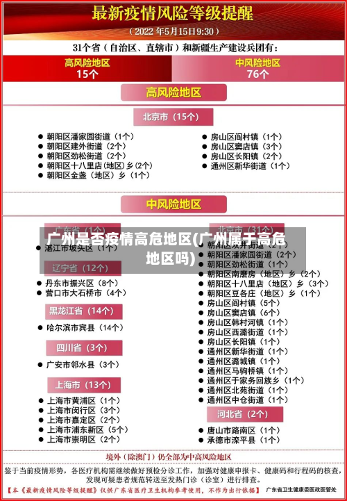 广州是否疫情高危地区(广州属于高危地区吗)-第1张图片