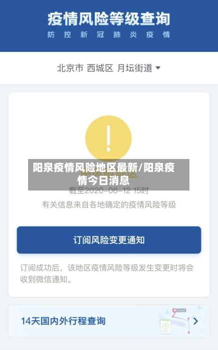 阳泉疫情风险地区最新/阳泉疫情今日消息