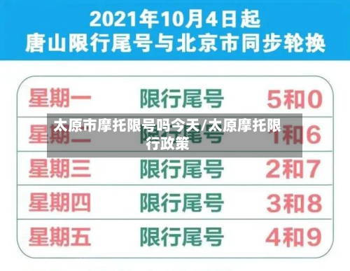 太原市摩托限号吗今天/太原摩托限行政策-第2张图片
