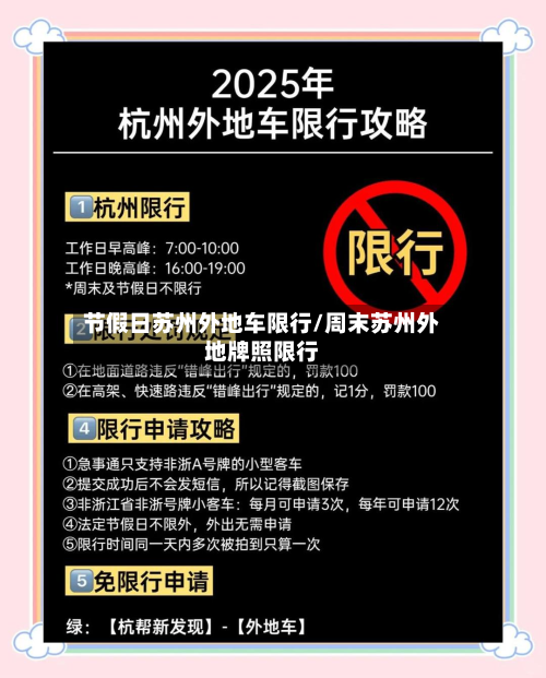 节假日苏州外地车限行/周末苏州外地牌照限行