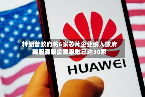 特朗普政府将6家芯片企业纳入政府持股清单	，近来政府参股企业总数已达30家-第3张图片