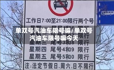 单双号汽油车限号嘛/单双号汽油车限号嘛今天-第1张图片