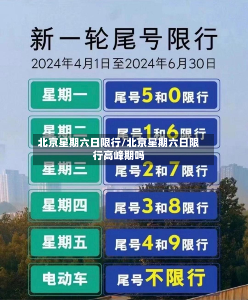 北京星期六日限行/北京星期六日限行高峰期吗-第1张图片